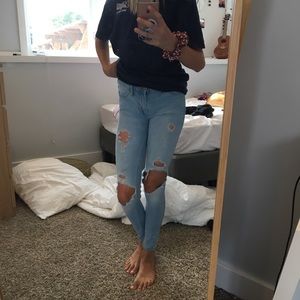 ❄️Hollister light wash skinny jeans❄️